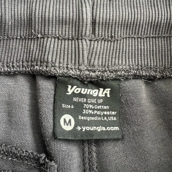 Young LA Nardo Gray Drawstring Shorts - Size Medium - Picture 5 of 8